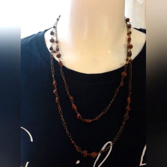 Vtg/Antique Hand-Made Wood Rosary Bead Extra Long Necklace - Picture 12 of 16